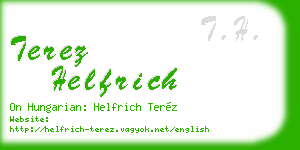 terez helfrich business card